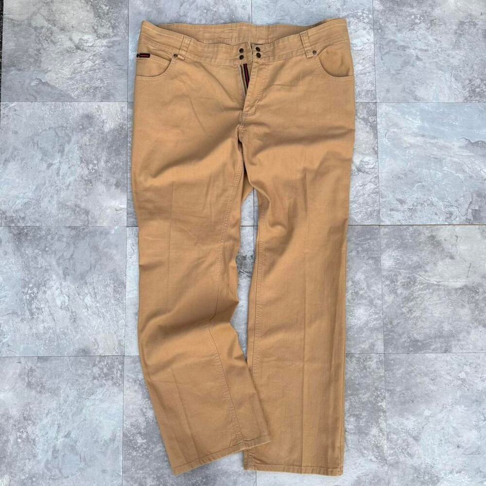 Vintage y2k Fubu Embroidered Khaki Pants Embroidered Pockets Men's size 40